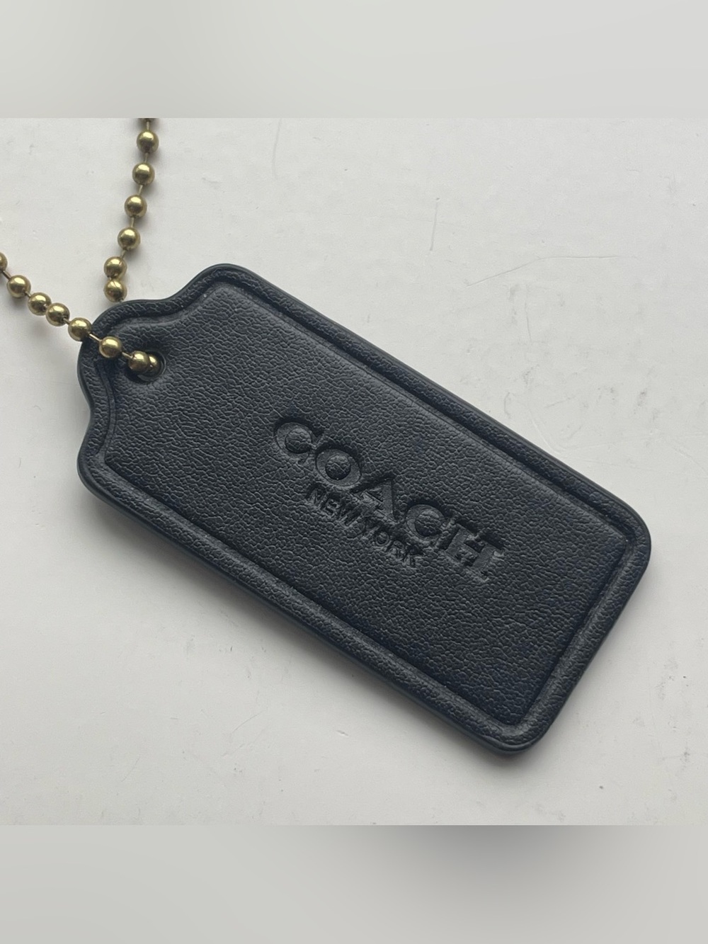 COACH New York Black Leather Replacement Purse Handbag Hang Tag USA